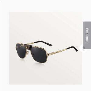 Lunettes authentique Cartier « vintage » couleur Noir,Gold
